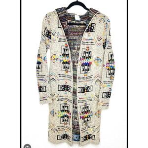 Northern Angel Opw front hooded long cardigan Small